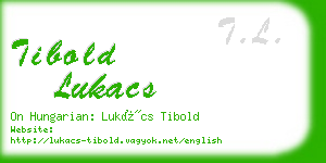 tibold lukacs business card